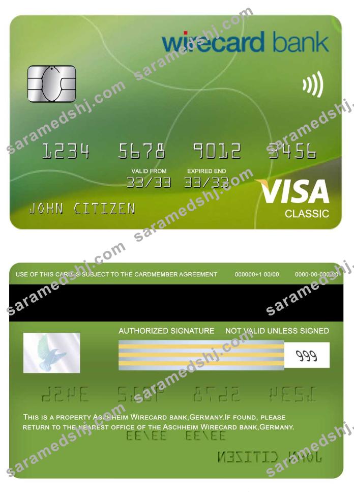 Germany Aschheim Wirecard bank visa classic card